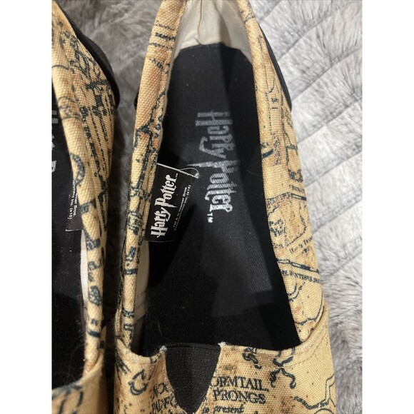 Harry Potter Shoes Bioworld Marauders Map Womans Size M - Picture 4 of 9